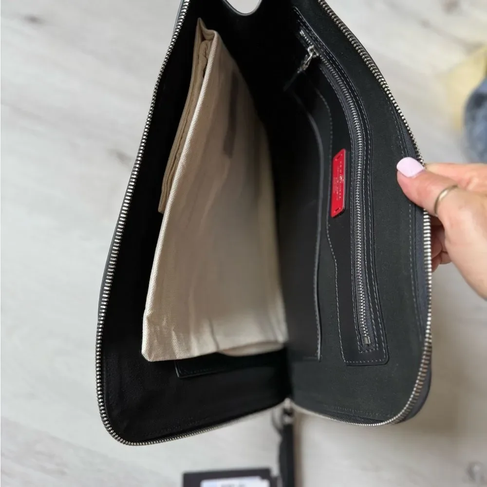 Valentino VLTN Document Holder Black/Muti‎ Color Nwt